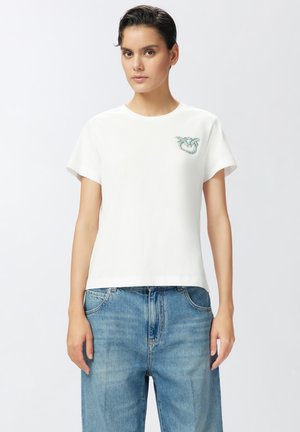 NAMBRONE  - T-shirt imprimé - snow white
