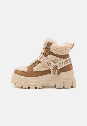 ASPHA COM MID WARM - Bottines à lacets - beige