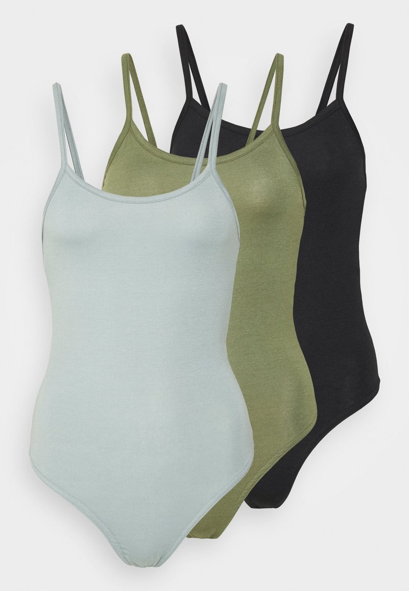 Missguided Tall 3 PACK CAMI BODYSUIT Body multi/black Zalando.ie