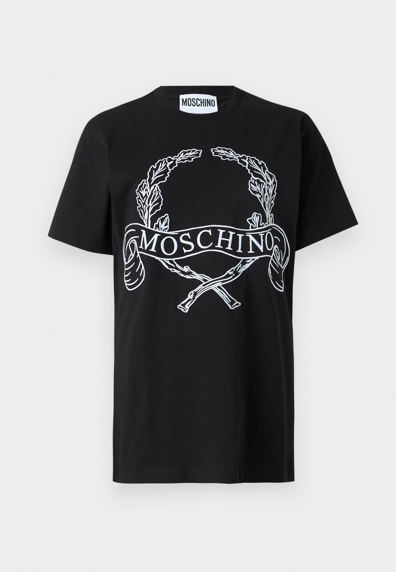 Moschino T-shirt print zwart