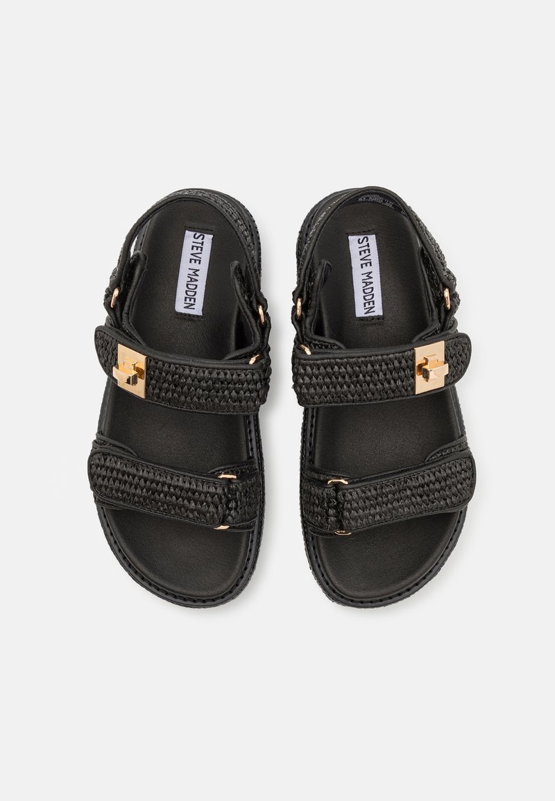 Steve Madden Bigschmona Sandals in Black Suede
