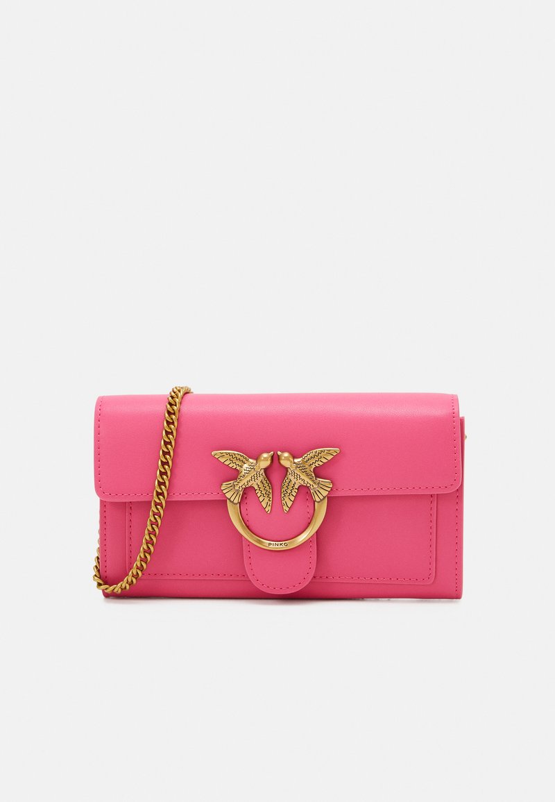 Pinko LOVE ONE WALLET Portefeuille Barbabietola antique Gold rose Pinko love one wallet portefeuille barbabietola antique gold rose