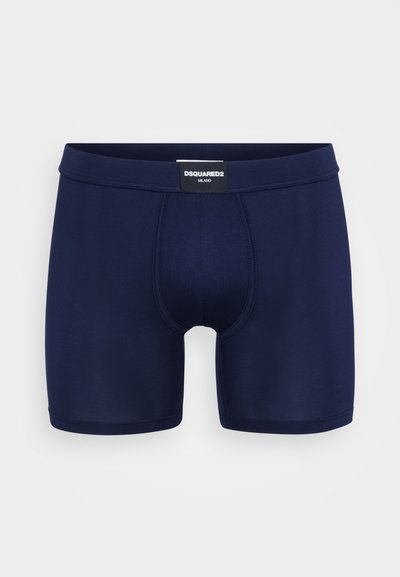 Μαύρες ανδρικές μποξερίτσες από ελαστικό ύφασμα, με περι contour σάκο και ελαστική μέση με λογότυπο.