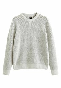 CHENILLE CREW NECK REGULAR FIT - Svetrík - ecru white