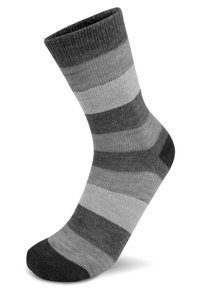Normani 6 PAAR ALPAKA BREITGESTREIFT - Socken - anthrazit anthrazit marine