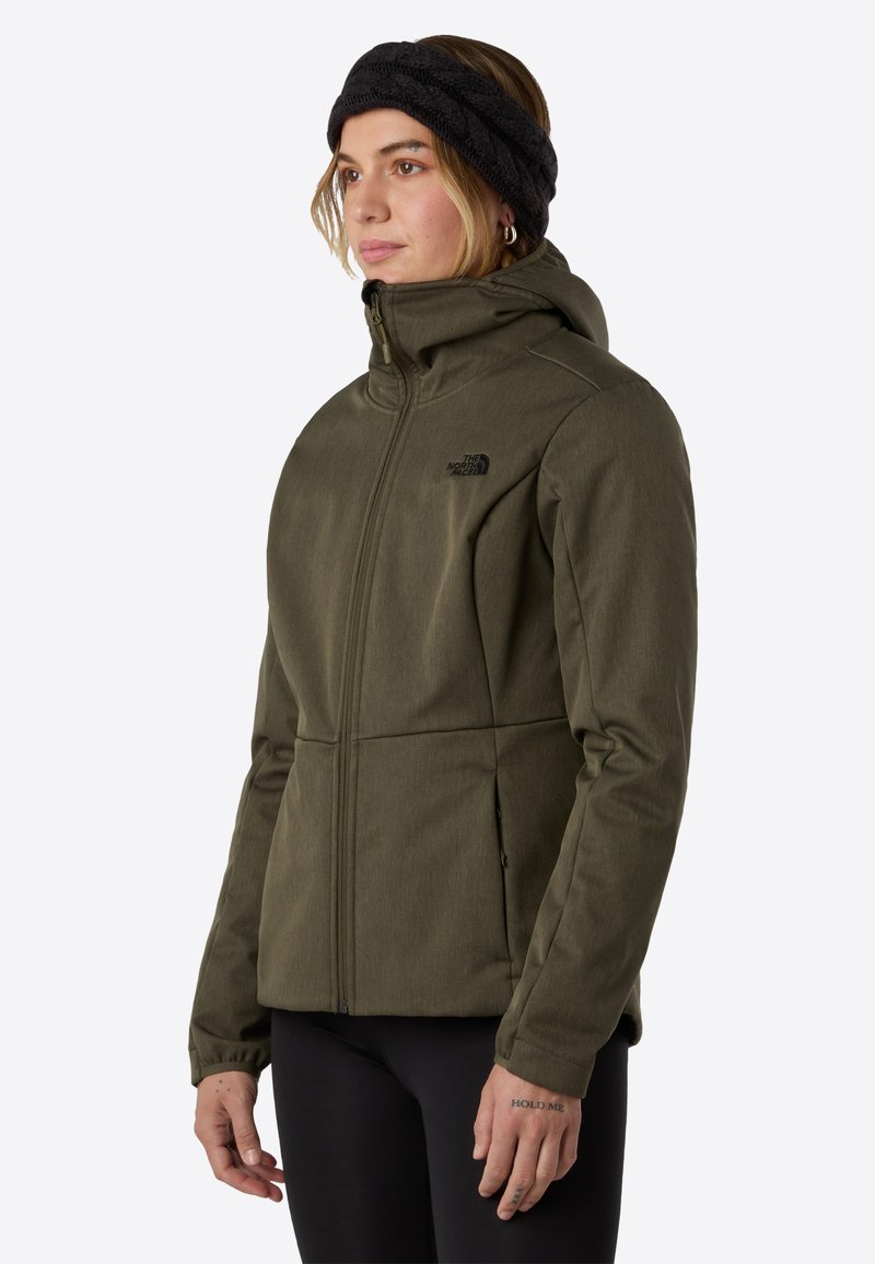 The North Face W QUEST HIGHLOFT SOFT SHELL JACKET - EU - Outdoorová bunda - new taupe grn dark heathr