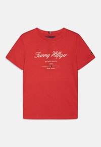 Tommy Hilfiger - SCRIPT TEE - Print T-shirt - fierce red Thumbnail Image 1