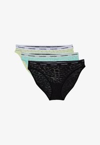 Não selecionado, black/highline green/beau blue