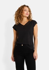 COL V - Blouse - noir