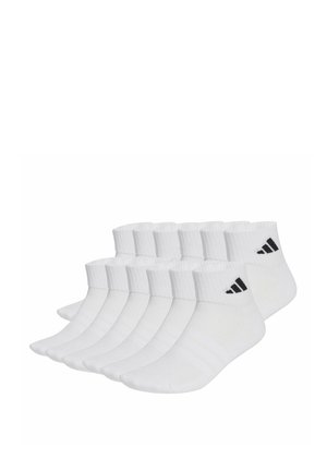 UNISEX QUARTER 12ER PACK - CUSHIONED ESSENTIALS ANKLE LOGO GEPOLSTERT - Chaussettes - weiß