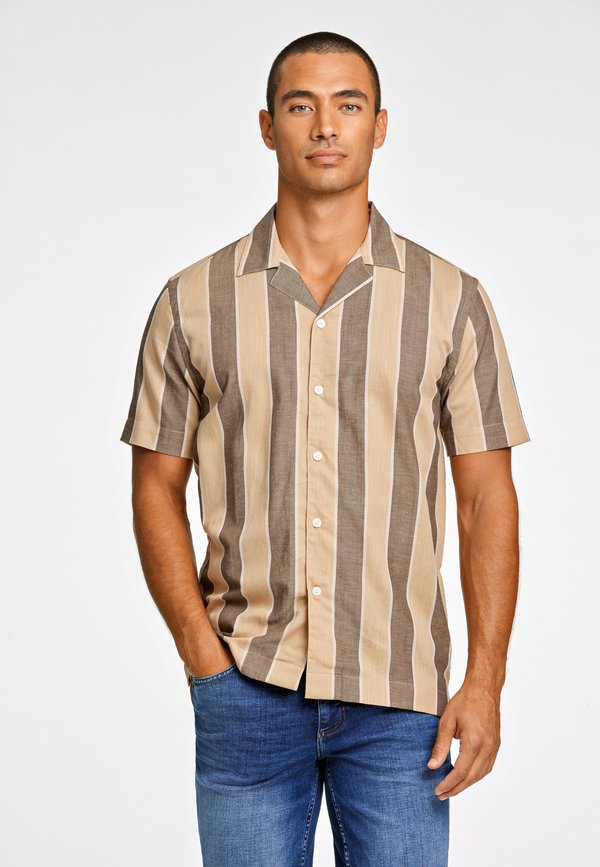 STRIPED SHIRT - Hemd - deep stone