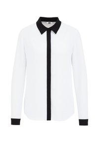 WE Fashion Blúzka so zapínaním na gombíky - white