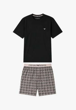 Emporio Armani, PIGIAMA UOMO SET - Pigiama - nero rosa