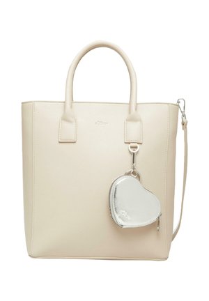 SHOPPER MIT FLASCHENHALTER UND LOGO - Tote bag - beige