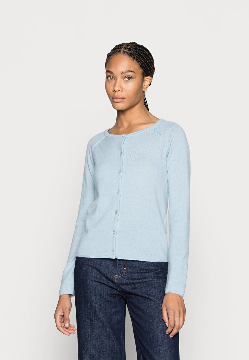 Rosemunde LAICA O NECK CARDIGAN - Casaco de malha - powder blue