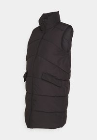 OLMMATILDE LONG WAISTCOAT - Brezrokavnik - black