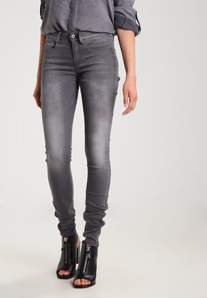 3301 MID SKINNY - Skinny džíny - slander grey superstretch