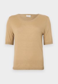 CREW NECK SHORT SLEEVE - Basic T-shirt - urban beige