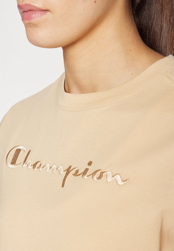 ICONS CREWNECK WITH LARGE TONAL LOGO - Basic T-shirt - tan4