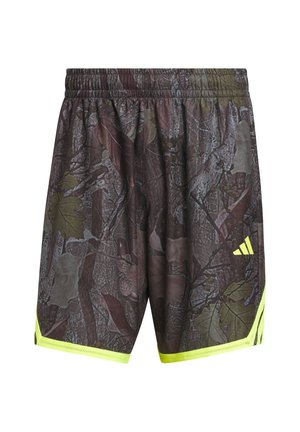 adidas Performance, ADIDAS PERFORMANCE ADIDAS CRAZY LITE CAMO AOP SHORT - Korte sportsbukser - black/solar lemon