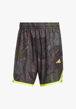 adidas Performance, ADIDAS PERFORMANCE ADIDAS CRAZY LITE CAMO AOP SHORT - Pantaloncini sportivi - black/solar lemon