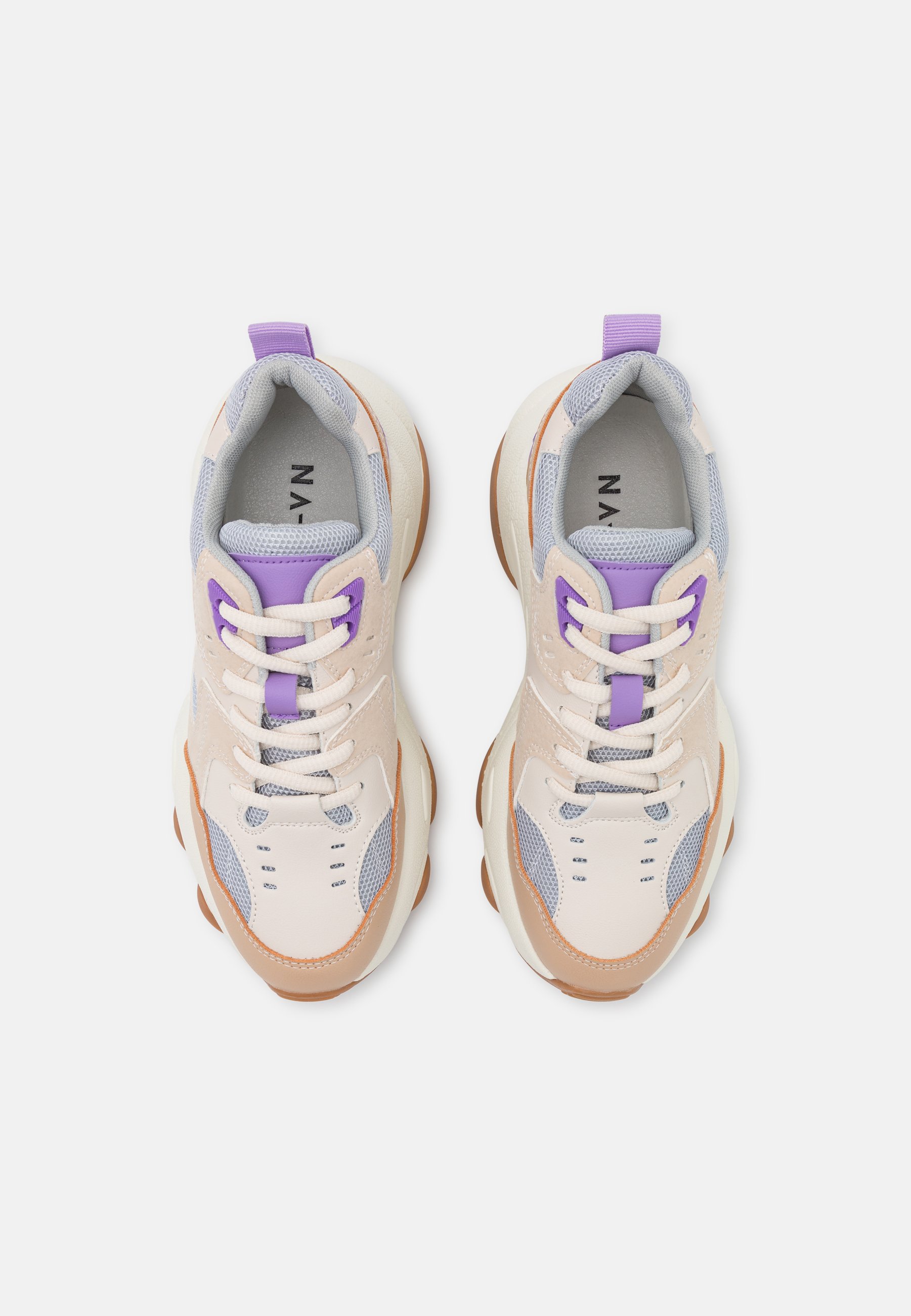 beige bubble sole trainers