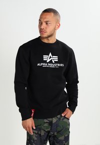 Alpha Industries - BASIC  - Sweatshirt - black Miniatyrbild 1