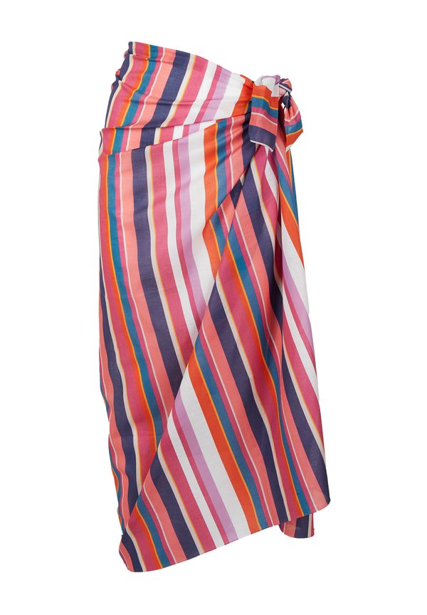 PAREO WITH STRIPES - Strandaccessoire - bianco