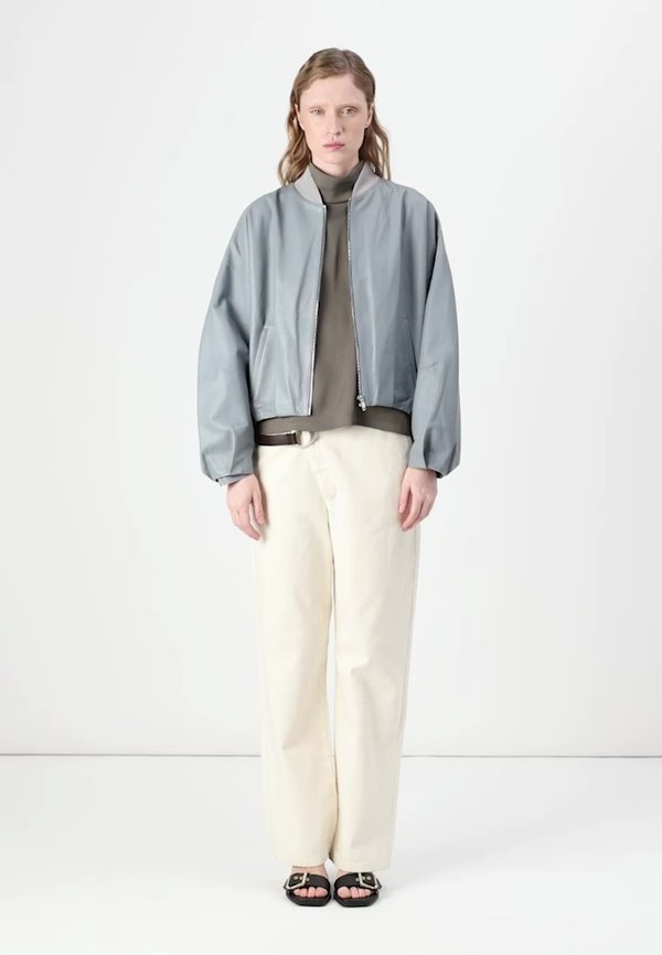 BRADDAN - Leather jacket - blau4