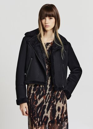 Calliope CHIODO UNITA - Giacca in similpelle - ultrablack