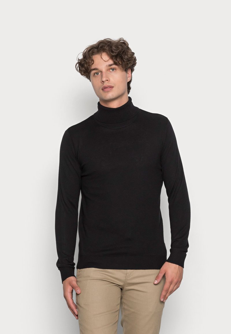 Herren Strickjacken | Jack & Jones JJEEMIL ROLL NECK 2PACK Strickpullover black/hellgrau - QA05891 Herren Strickjacken | Jack & Jones JJEEMIL ROLL NECK 2PACK Strickpullover black/hellgrau - QA05891