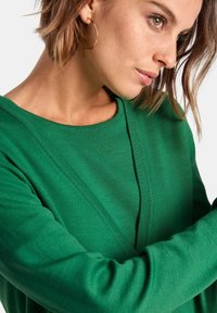 PETER HAHN TWINSET MIT 1/2-ARM-PULLOVER - Cardigan - moosgruen