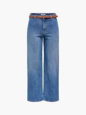 ONLY, JEANS MIT WEITEM BEIN ONLMADISON HOHE TAILLE WEITER BEINSCHNITT JEANS - Široké nohavice - medium blue denim