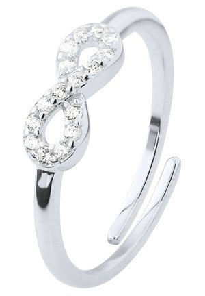 AMOUR INFINI ADJUSTABLE RING FINE SILVER 925/1000 - Bague - blanc
