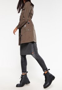 Even&Odd Triko s potiskem - mottled dark grey
