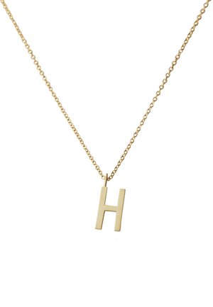 HALSKETTE MIT GROß INITIAL CHARM GOLD (A-Z) - Halskette - gold-coloured