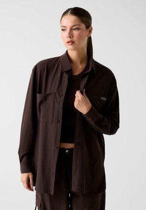 LANGÄRMLIGES - Halflange jas - dunkelbraun
