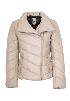 ROMEA - Leather jacket - cream