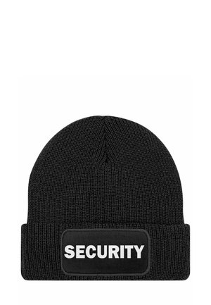 MIT PATCH SPRUCH SECURITY  - Beanie - schwarz