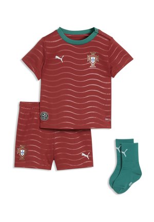 PORTUGAL 2026 HEIMTRIKOT-MINIKIT SET - Equipación de clubes - club red-green lagoon