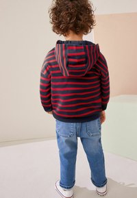 Next Sweat zippé - red blue stripe