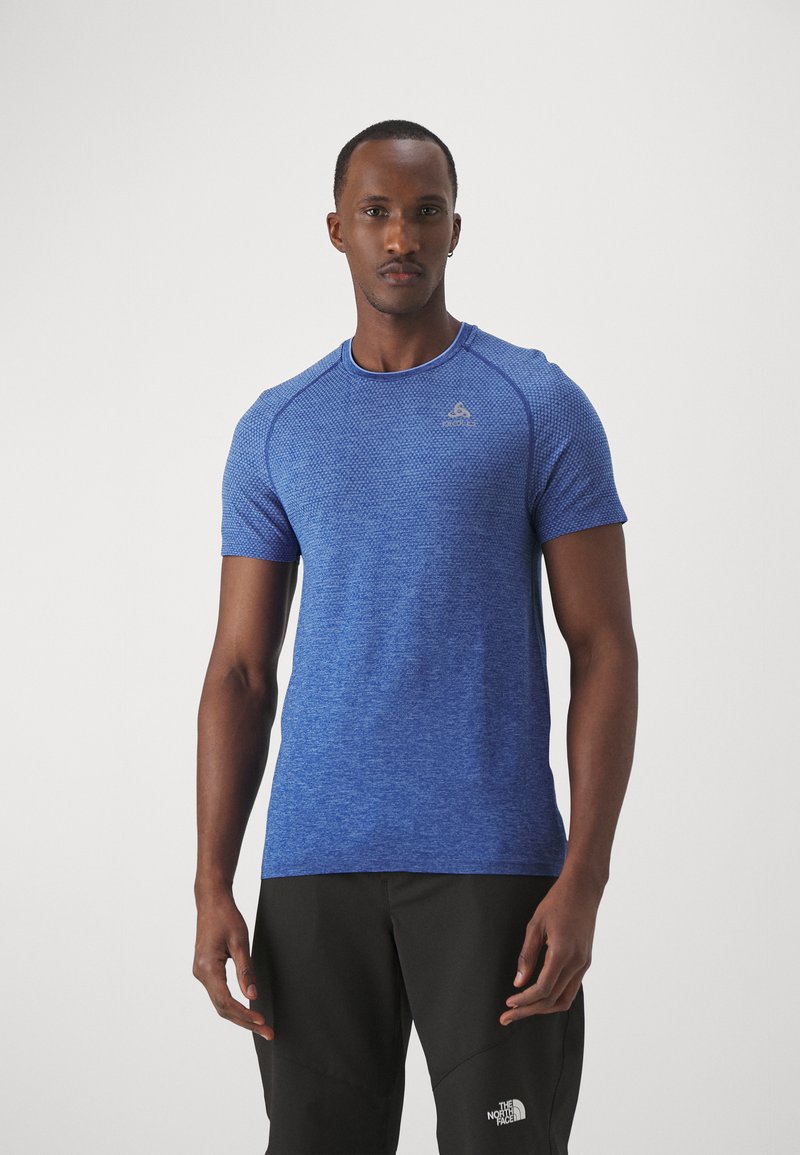ODLO CREW NECK ESSENTIAL SEAMLESS - Navadna majica - limoges melange
