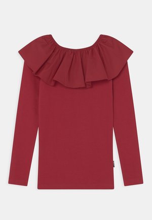 Langærmet T-shirt - dark red