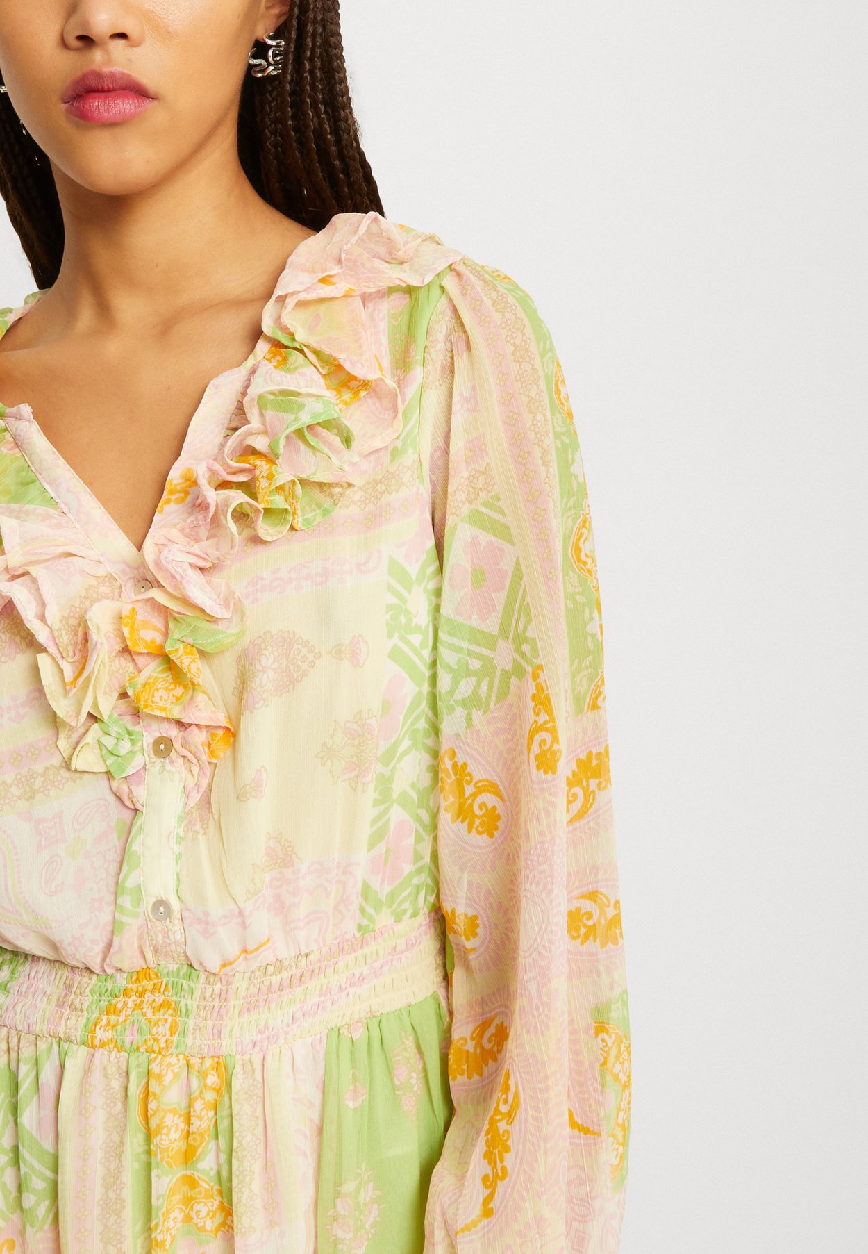 ONLSTELLA PATCH MIDI DRESS