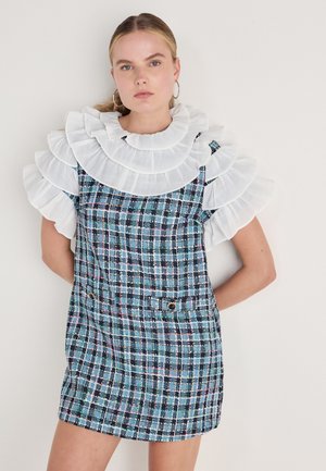 CHAMBER CHECK MINI DRESS - Robe de jour - blue
