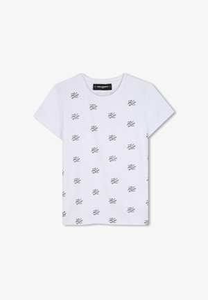 KARL LAGERFELD KIDS, TEE-SHIRT MANCHES COURTES - T-shirt imprimé - blanc