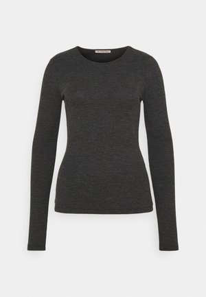 Top s dlouhým rukávem - mottled grey