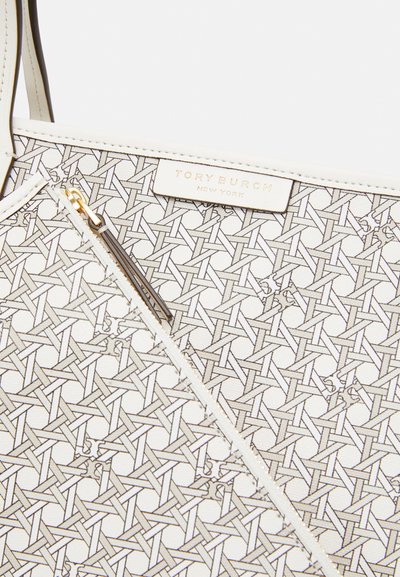 Tory Burch BASKETWEAVE TOTE SET - Borsa a mano - offwhite