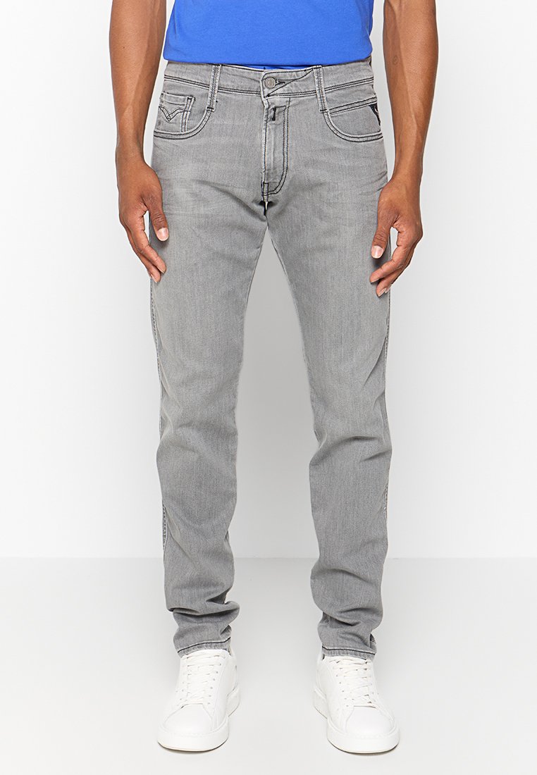 Replay Straight leg jeans lichtgrijs