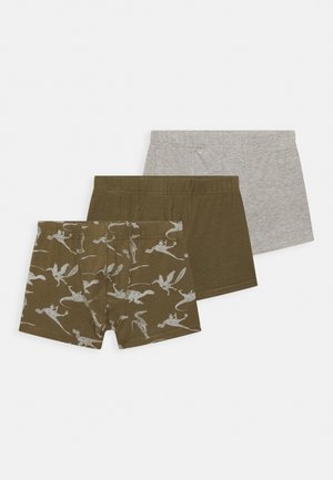NKMTIGHTS OLIVE NIGHT DINO 3 PACK - Boksershorts - dark green